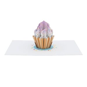 Lovepop Happy Birthday Sprinkles Cupcake: Paperpop® Card – Handcrafted 3D Pop-Up Greeting Card – Birthday Card, 4.5 x 5.9”