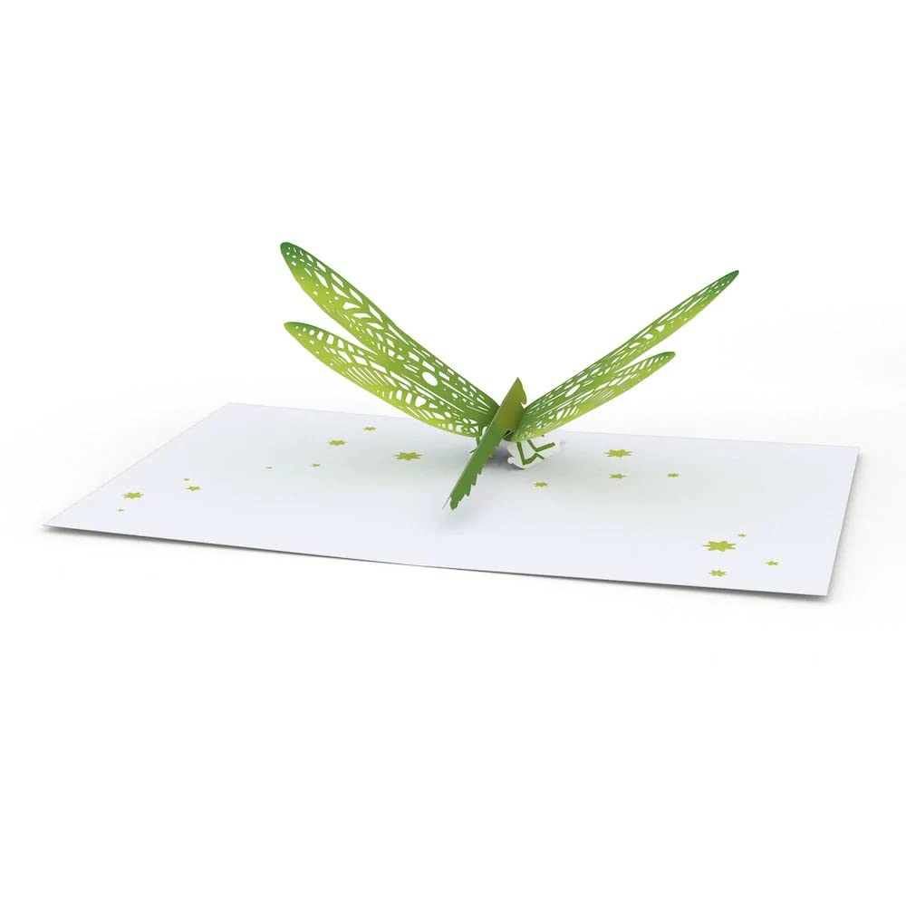 Lovepop Dragonfly Pop-Up Card – Greeting Card with Pop-Up Gift – Handcrafted 3D Pop-Up Greeting Card – Birthday Card, 3.9 x 5”