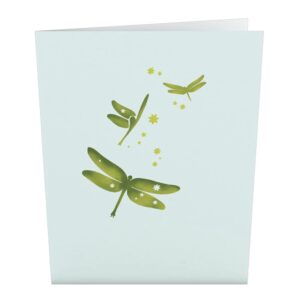 Lovepop Dragonfly Pop-Up Card – Greeting Card with Pop-Up Gift – Handcrafted 3D Pop-Up Greeting Card – Birthday Card, 3.9 x 5”