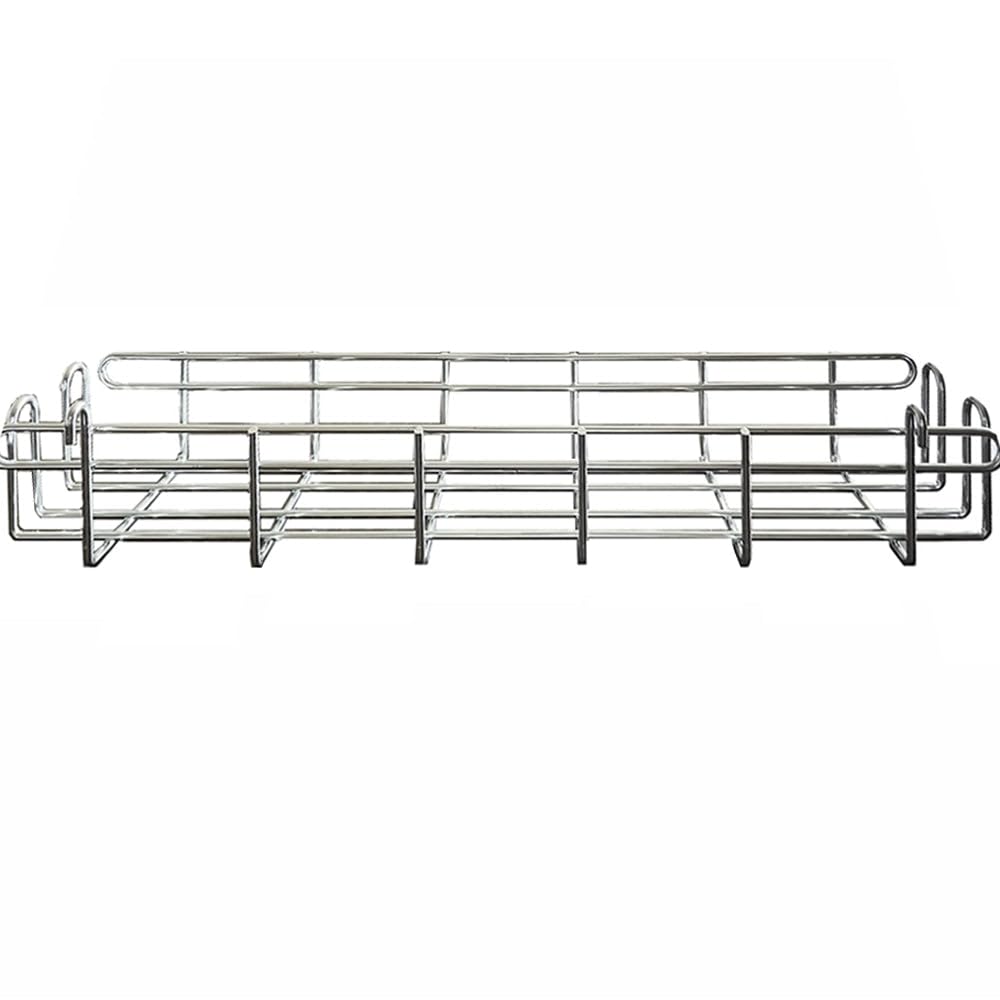 SI Shelving Inc. 5-1/8"d x 22-1/8"w x 3-7/8"h Chrome Wire Utility Bin - Wire Shelving Organizer for Spices Utensils Supplies and Tools