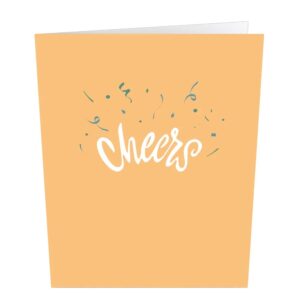 Lovepop Happy Birthday Cheers: Paperpop® Card – Handcrafted 3D Pop-Up Greeting Card – Birthday Card, 4.5 x 5.9”