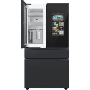 SAMSUNG RF23BB89008M 23 Cu. Ft. Bespoke Charcoal Glass Top/Matte Black Steel Bottom 4-Door Counter Depth French Door Sm