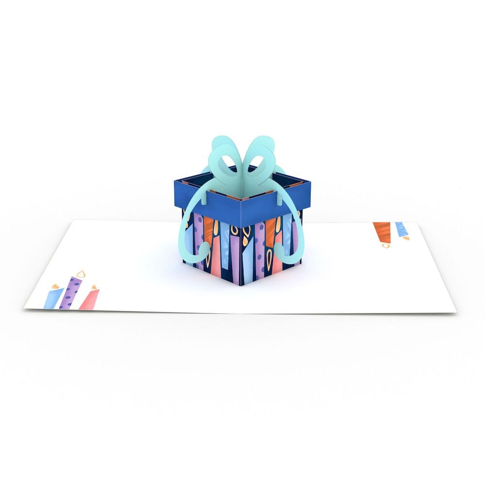 Lovepop Happy Birthday Present Pop-Up Card – Birthday Card with Pop-Up Gift – Handcrafted 3D Pop-Up Greeting Card – Birthday Card, 3.9 x 5”