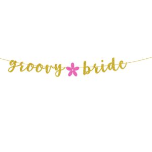 gioovy bride banner，groovy bride bachelorette banner, 6ft daisy groovy bride banner, 70s theme party decor, disco cowgirl boozed and daze，bachelorette party decor