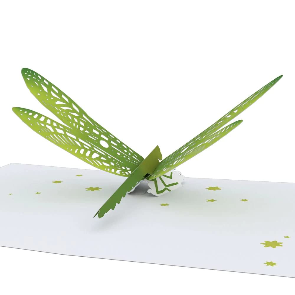 Lovepop Dragonfly Pop-Up Card – Greeting Card with Pop-Up Gift – Handcrafted 3D Pop-Up Greeting Card – Birthday Card, 3.9 x 5”