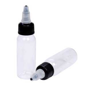 KingWei LDPE Plastic Extruded Liquid Bottle,Squeeze Bottle,Dropper,Dispensing Bottle,10 Pcs 1 oz Bottles,Laboratory wash Bottle,drip Bottle,Watercolor Pigment Bottle, Ink Discharge Bottle(