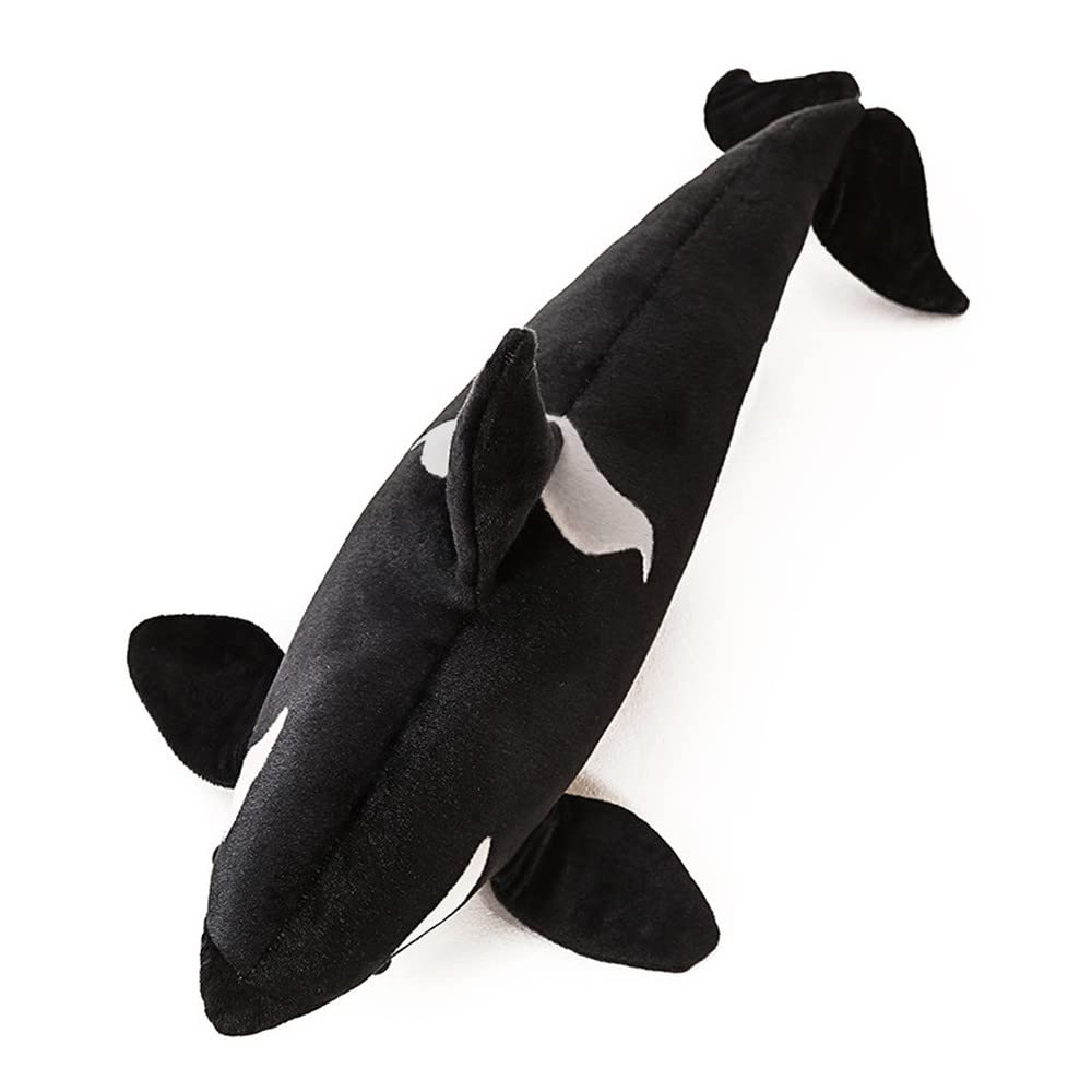 YUZHINUO Simulation Killer Whale Plush Toys Stuffed Orcinus Orca Fish Doll Shark Cartoon Soft Sleep Pillow Kids Girls Baby Funny Gift (19 inch)