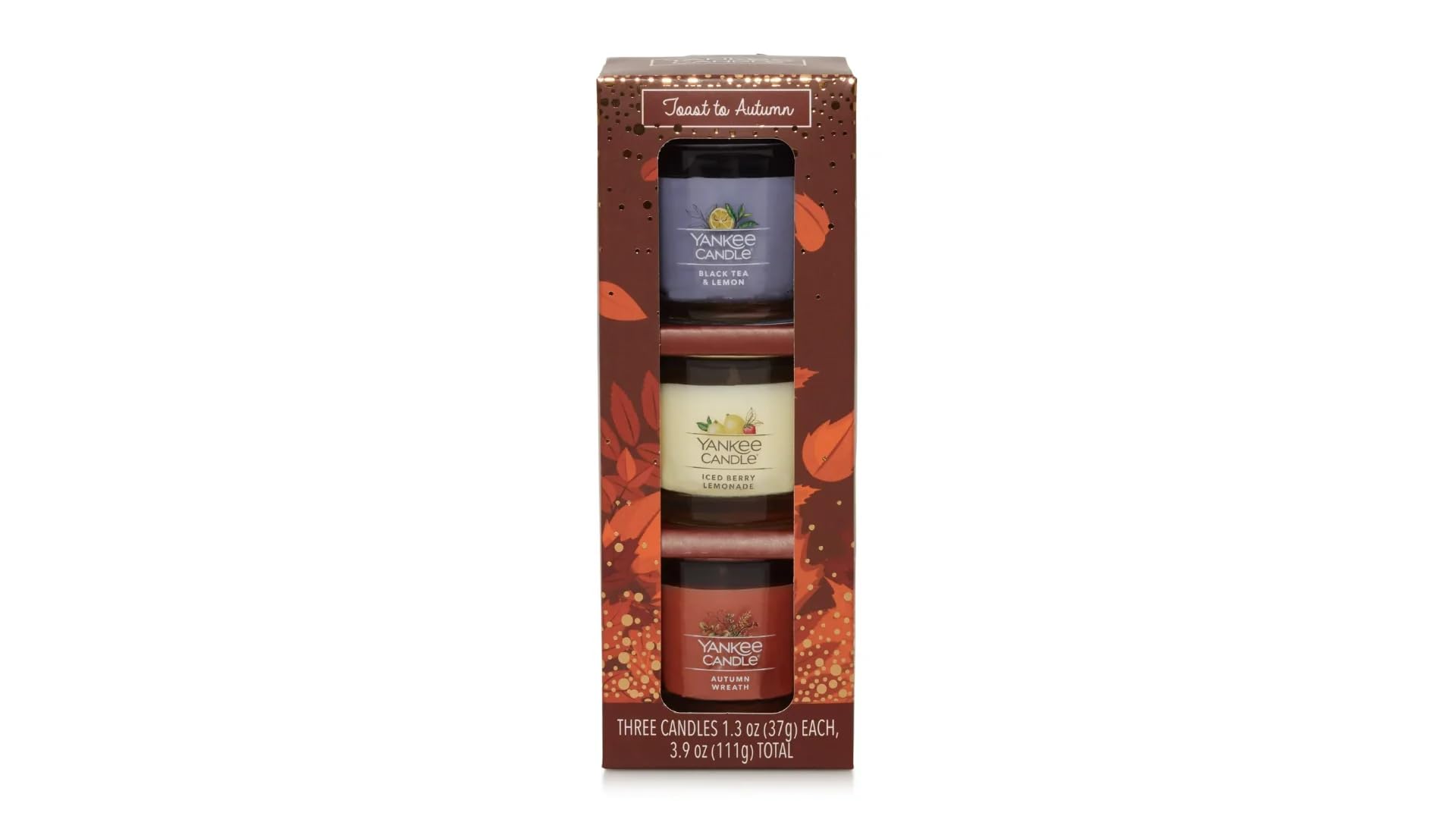 Toast to Autumn 3 Pack Fall Mini Jar Candles