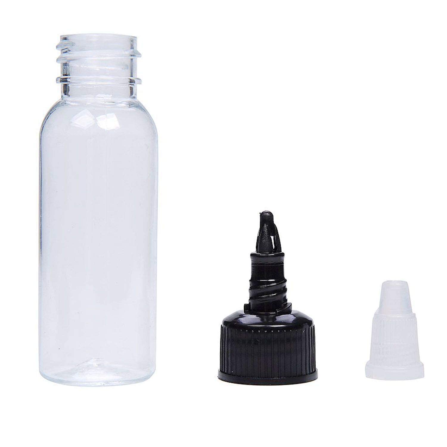 KingWei LDPE Plastic Extruded Liquid Bottle,Squeeze Bottle,Dropper,Dispensing Bottle,10 Pcs 1 oz Bottles,Laboratory wash Bottle,drip Bottle,Watercolor Pigment Bottle, Ink Discharge Bottle(