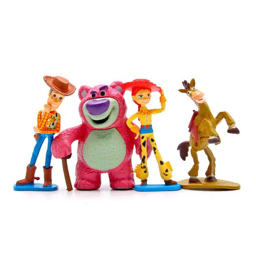 Pantyshka Story Cake Toppers – Pack of 9 Figurines – Premium Quality Birthday Party Favors Including Woody, Buzz Lightyear, Jessie, Lotso, Bullseye, Rex, Alien, Slinky, Hamm