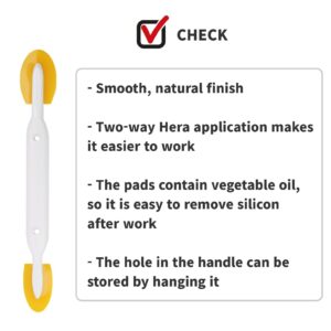 Two-Way Grout Caulk Finishing Tool - 4 Size 2 Pieces Set - Smooth Grout Sealant Silicone Caulking Tool - Rubber Spatula Spreader - Grout Sealer Applicator - Ergonomic Handle Grip