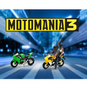 American Diorama Motomania 3" 1:64 Metal Figures Set AD-76499 (2 Figures + 2 Motorcycles)