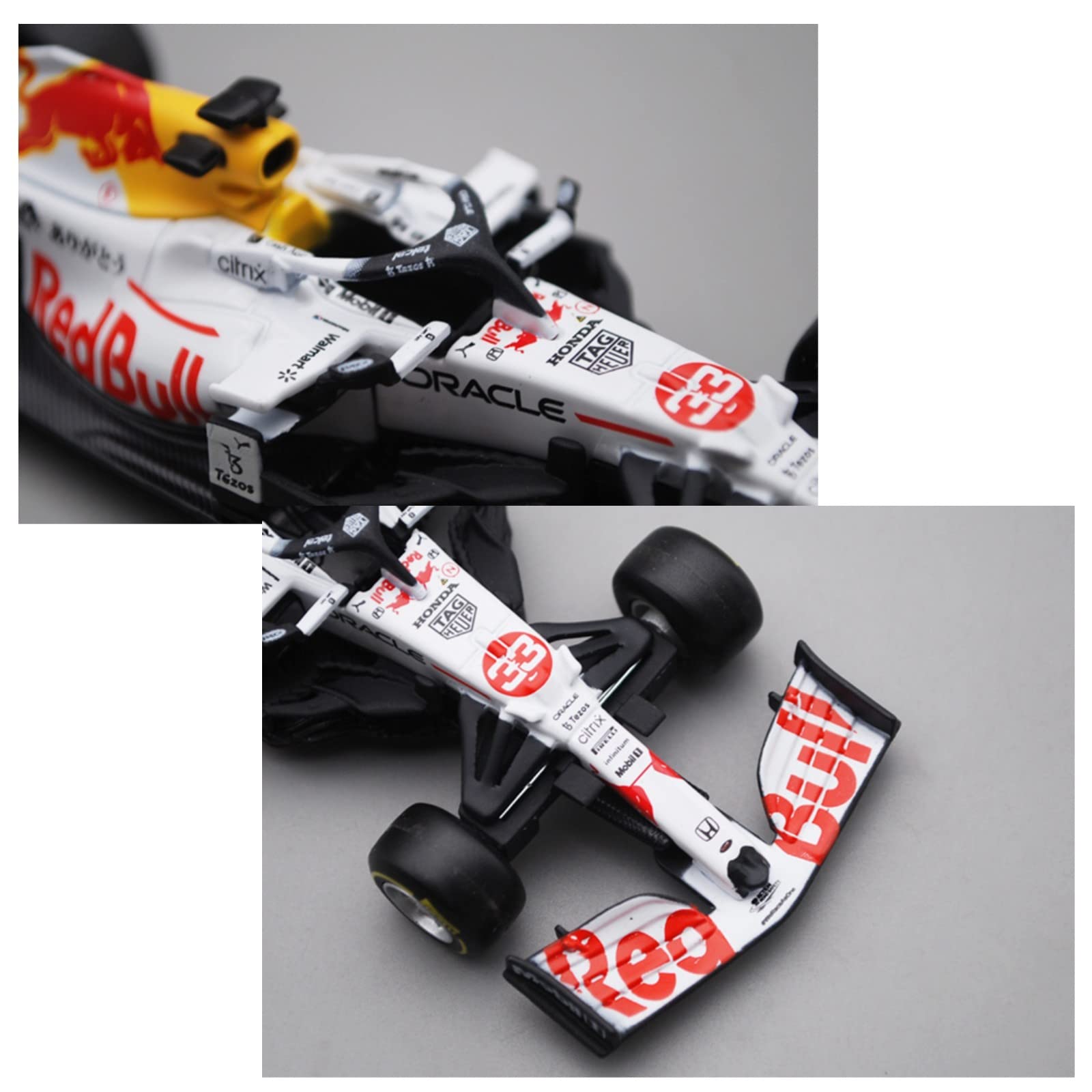 HTLNUZD Bburag 1:43 2021 Racing RB16B #33 Formula F1Max Verstappen 2nd Turkish1/43 Diecast Alloy Collectible Toy Car Model