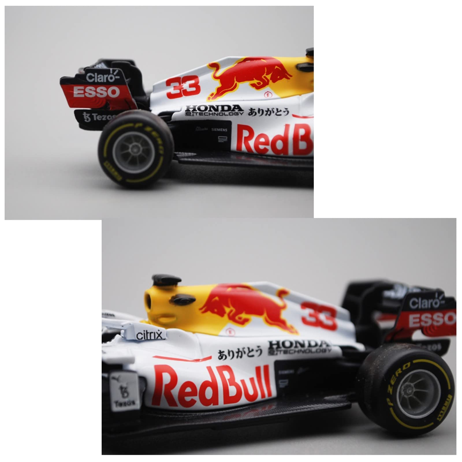 HTLNUZD Bburag 1:43 2021 Racing RB16B #33 Formula F1Max Verstappen 2nd Turkish1/43 Diecast Alloy Collectible Toy Car Model