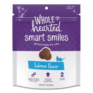 wholehearted salmon flavor cat dental treats 16 oz.