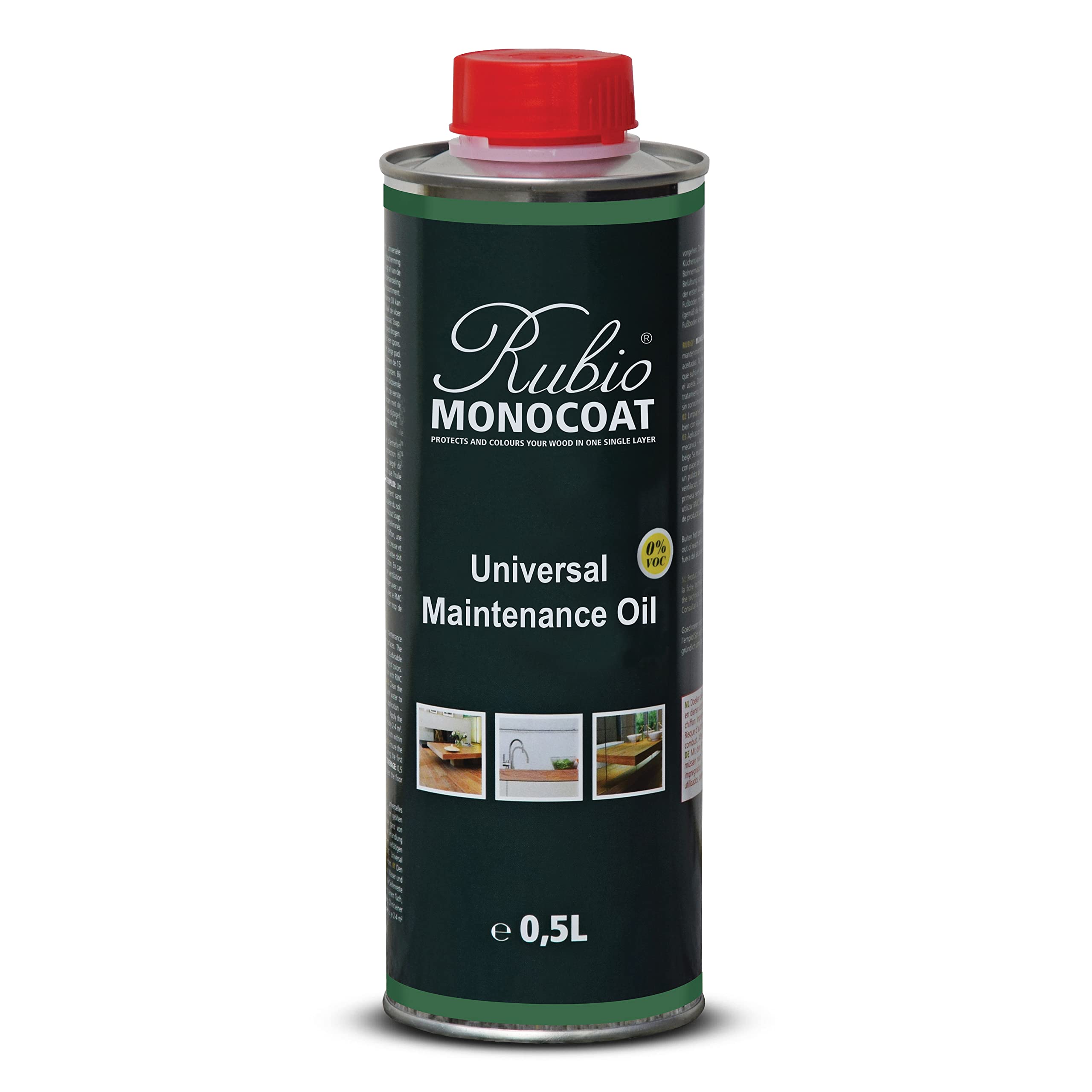 Rubio Monocoat Universal Maintenance Oil, 0.5 Liter, Pure