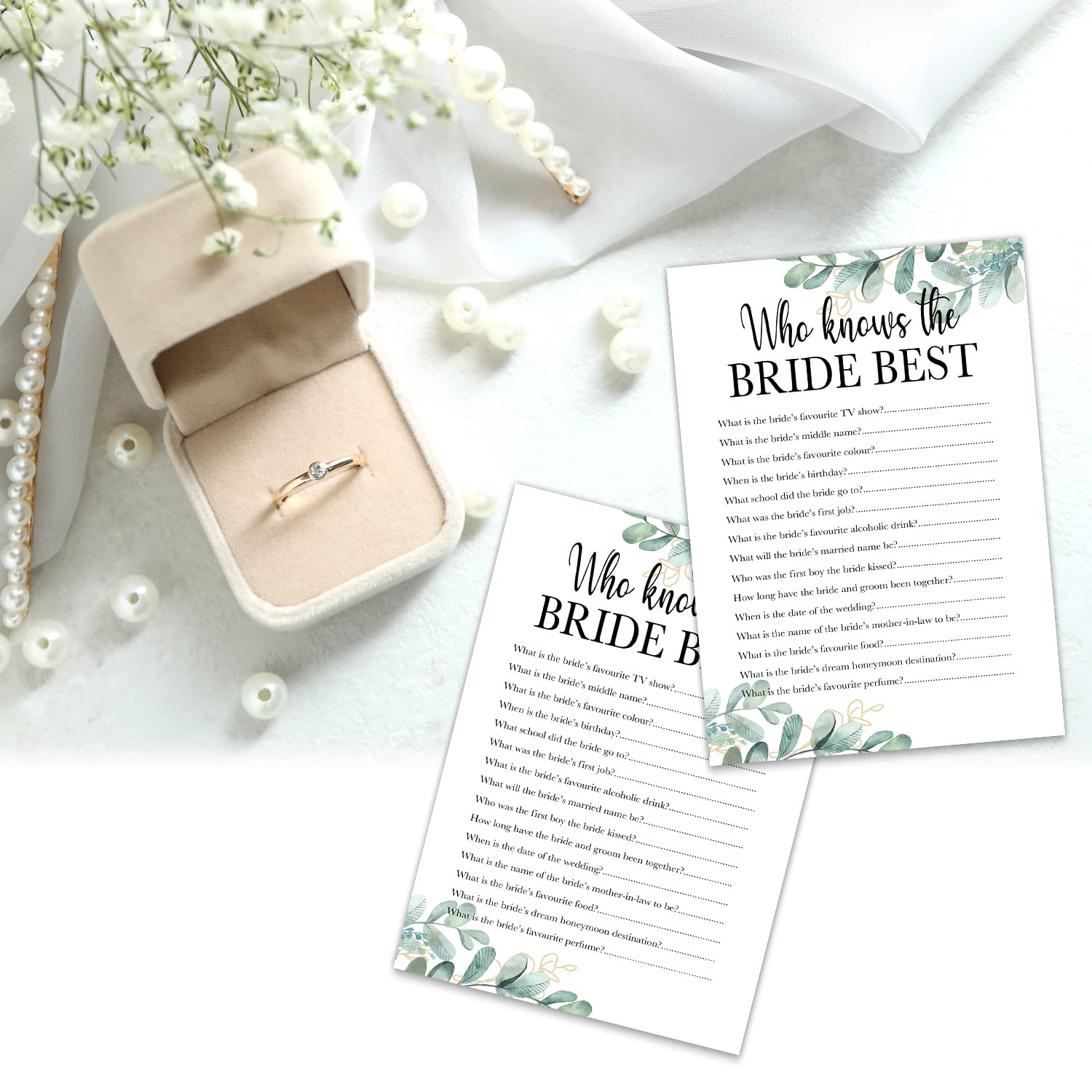 Bridal Shower Game, 30 Who Knows The Bride Best Cards, How Well Do You Know The Bride Bridal Wedding Shower or Bachelorette Party Game Who Knows The Best Does The Bride Couples Guessing Engagement