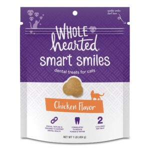 wholehearted chicken flavor cat dental treats 16 oz.