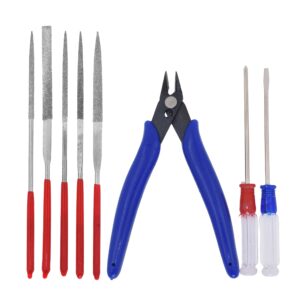 Mandala Crafts Model Tool Kit - Premium 33 PCs Hobby Building Tool Hardware Basic Set with Hobby Clippers Model Tweezers for Plastic Model Car Dollhouse