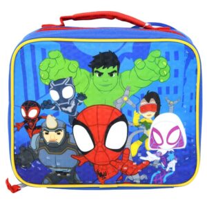 buddy n buddies spidey & friends rectangle lunch bag