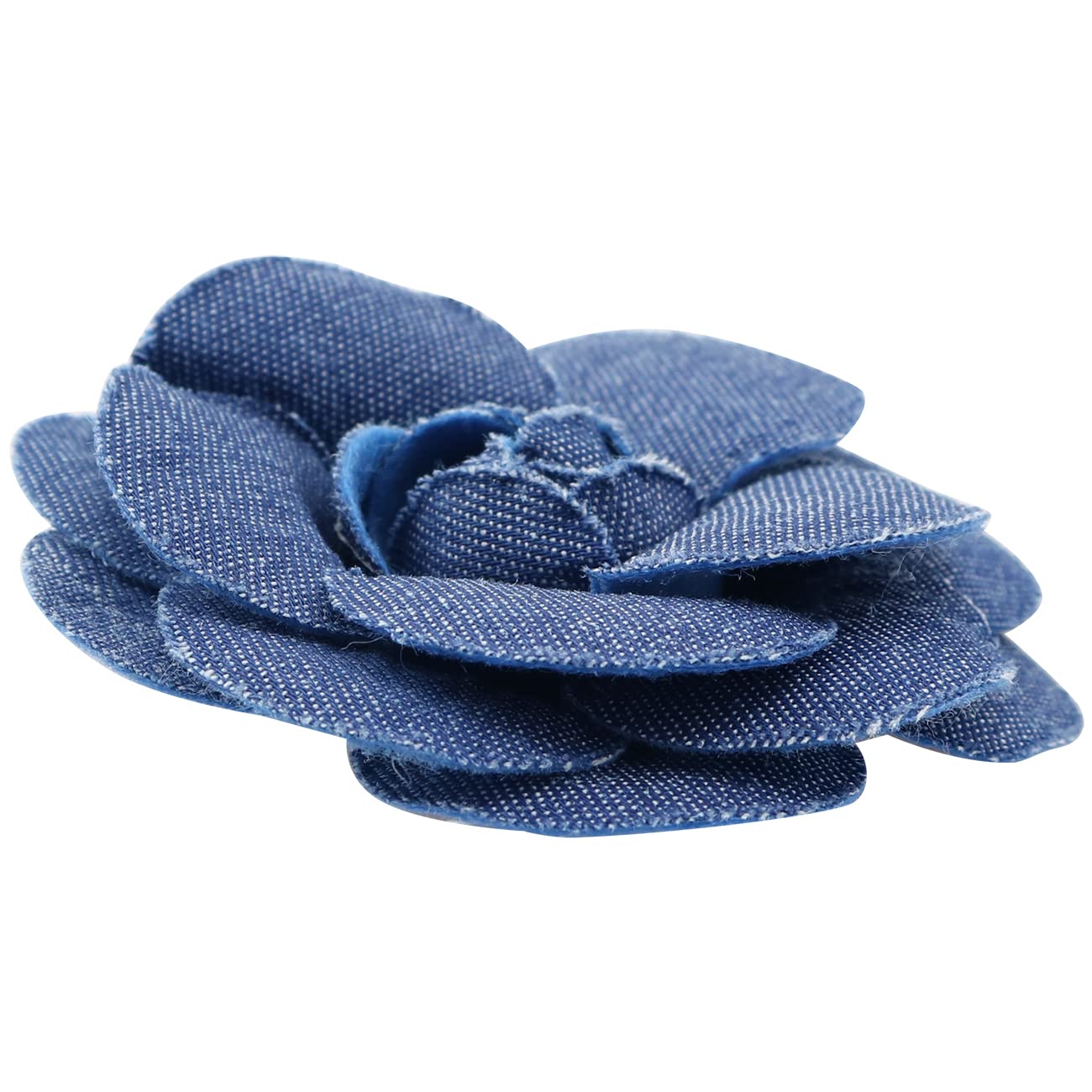 LQ Industrial 6pcs Denim Flower Cloth 3 Sizes Fabric Flower for Clothes Decoration DIY Crafts Supplies Scrapbooking