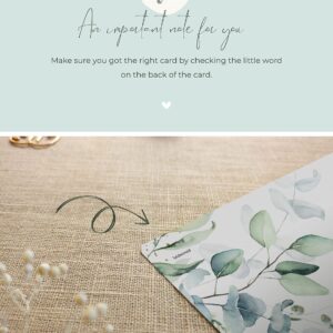 Joli Coon Will you be my bridesmaid scratch card - Bridesmaid proposal with envelope - Eucalyptus