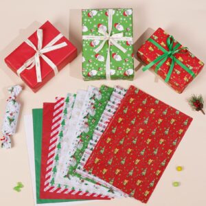 Blisstime 100 Sheets Tissue Paper, 19.7" X 13.8" Christmas Tissue Paper for Gift Bags, Xmas Tissue Paper for Gift Wrapping and DIY Gift Bags, Christmas Presents, Holiday Crafts (100)