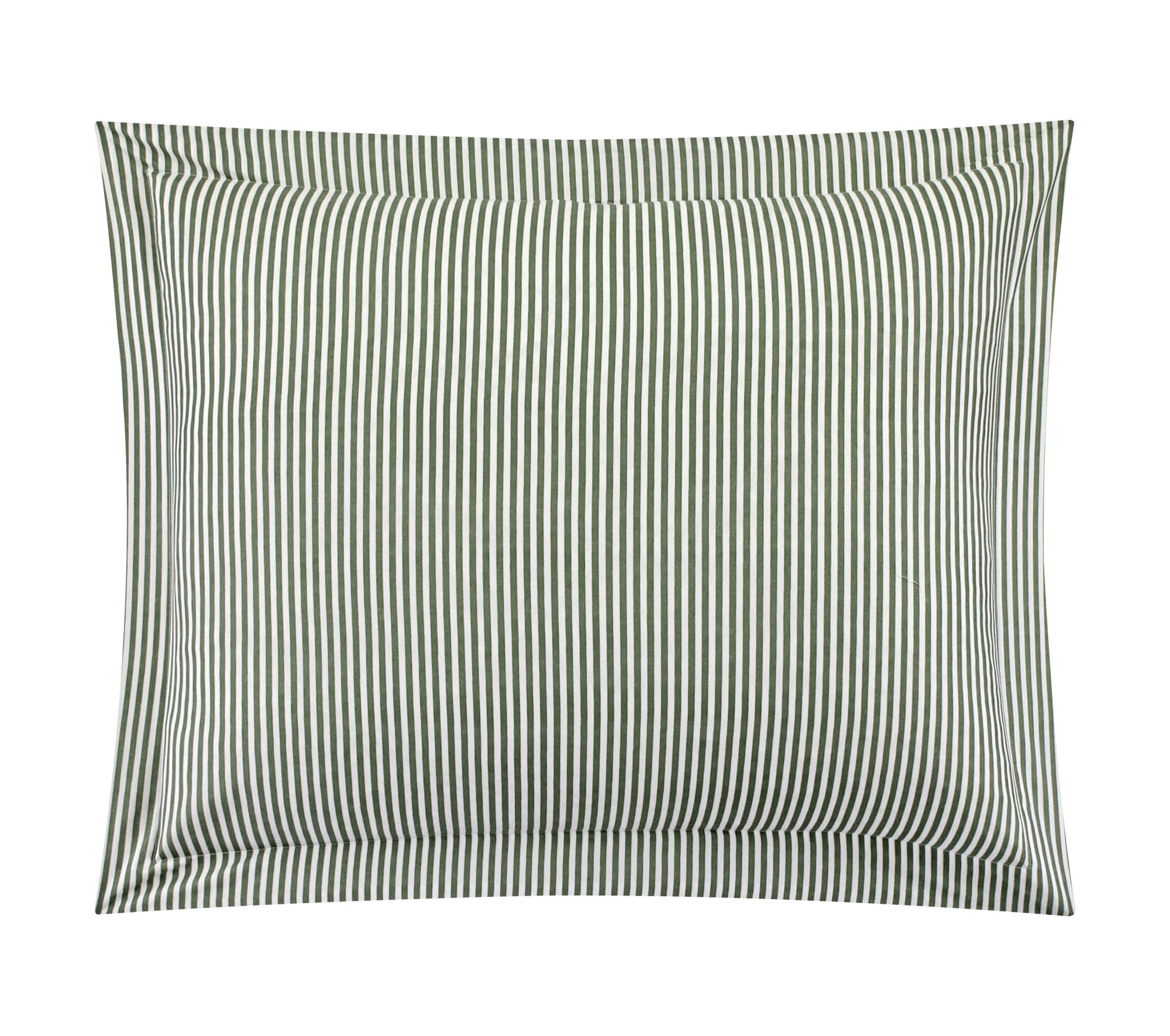 Chic Home Morgan 2 Piece Duvet Cover Set Contemporary Two Tone Striped Pattern Bedding - Pillow Sham Included, Twin, Green