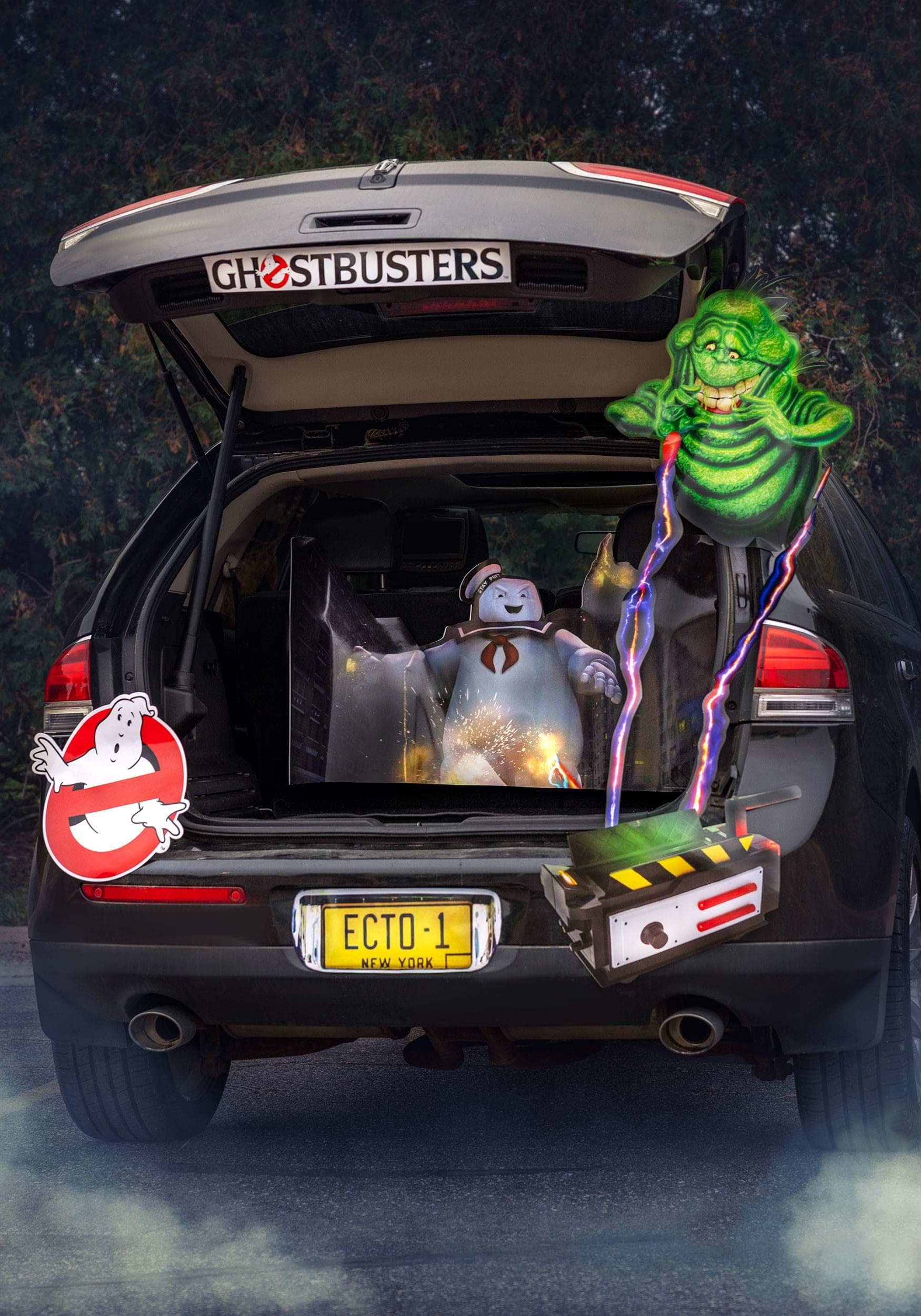 Disguise Limited Halloween Trunk or Treat Ghostbusters Car Decoration Kit, Spooky Decor for Cars, SUV & Trucks