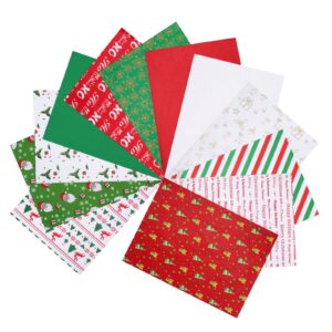 Blisstime Christmas Tissue Paper, 180 Sheets 19.7" x 19.7" Xmas Wrapping Paper in 12 Different Designs Christmas Series Tissue Paper Bulk for Gift Wrapping Wine Bottles DIY Crafts Decor