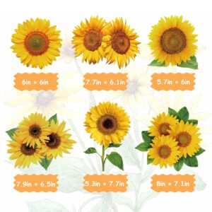 30PCS Sunflower Decorations Hanging Swirls Spring Summer Party Supplies Sun Flowers Party Foil Ceiling Wall Decor for Baby Shower Birthday Party Favors