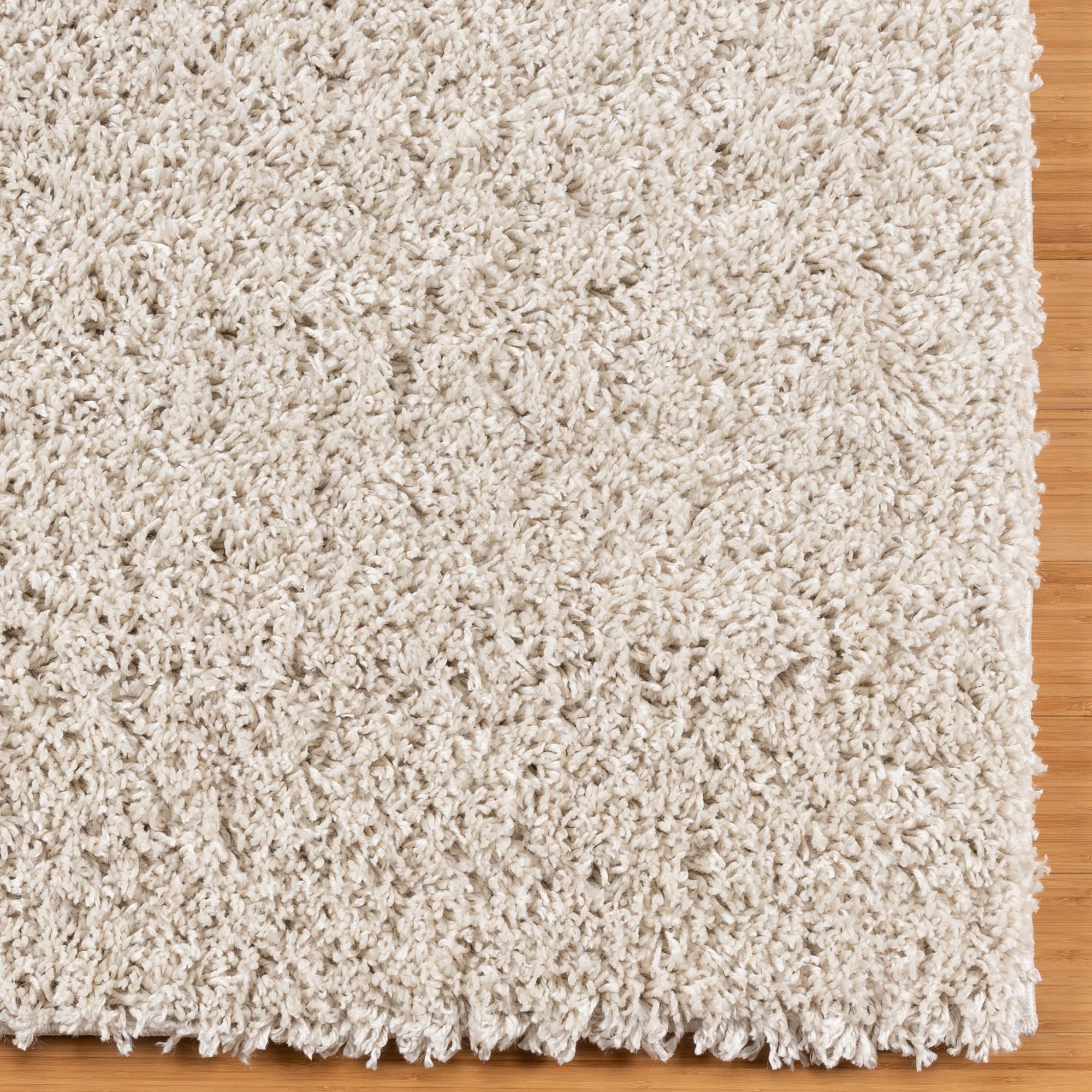 Gertmenian Premium Indoor True Shag Luxury Area Rug, Super Plush and Non-Shedding, Shaggy Carpet for Foyer, Living Room, Kitchen, Entryway, & Bedroom, 5x7 Standard, Solid Ivory Off White, 19080