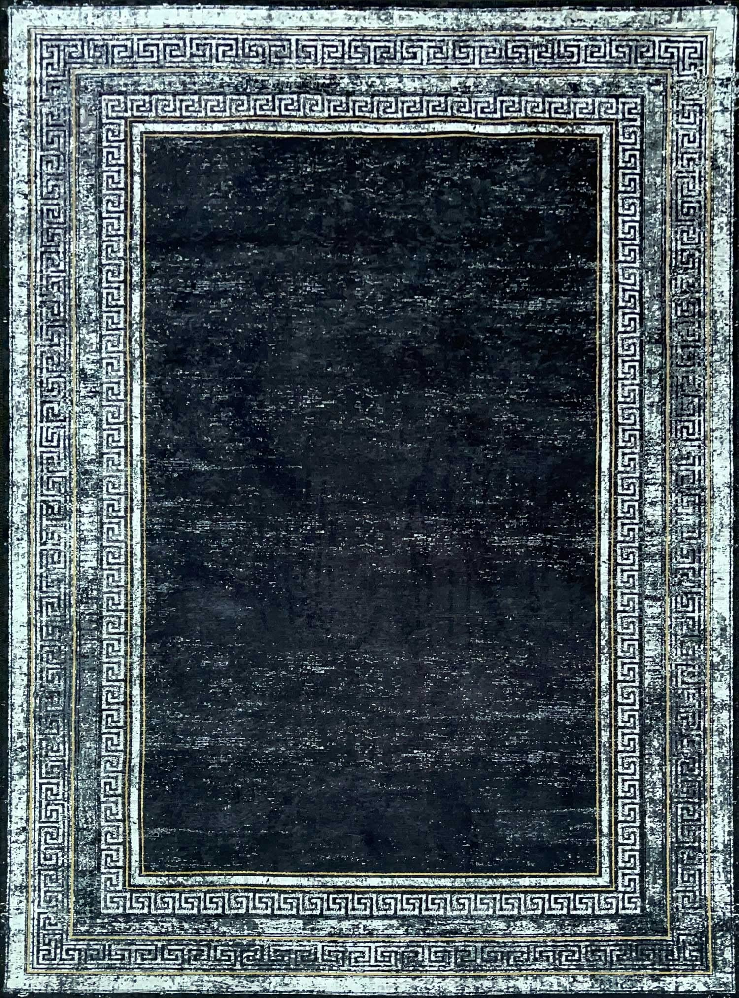 AK RUGS Modern Machine Washable Printed Area Rug Gloria Collection Living Room Bedroom Rug (Charcoal, 6' x 9')