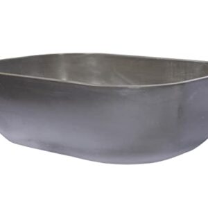 Eden Bath Rounded Corners Rectangular Concrete Vessel Sink (Charcoal)