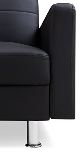 Gold Sparrow Davenport Sectional, Black