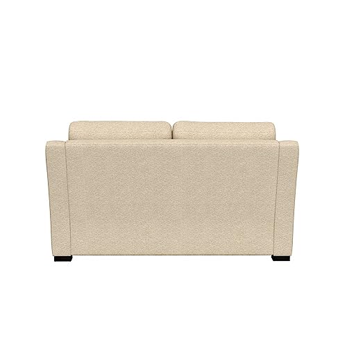 Hillsdale York Modern Upholstered Loveseat Fabric Sofa, Sand