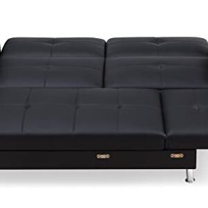 Gold Sparrow Davenport Sectional, Black