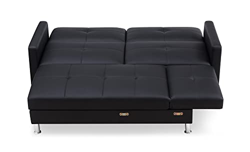 Gold Sparrow Davenport Sectional, Black