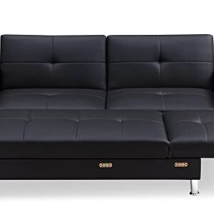 Gold Sparrow Davenport Sectional, Black