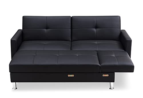 Gold Sparrow Davenport Sectional, Black