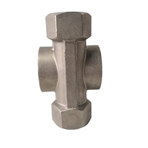 1/4" 3/8" 1/2" 3/4" 1" 1-1/2" 2" BSPT Female 304 Stainless Window Sight Glass Flow Indicator With Impeller (1/2" DN15)