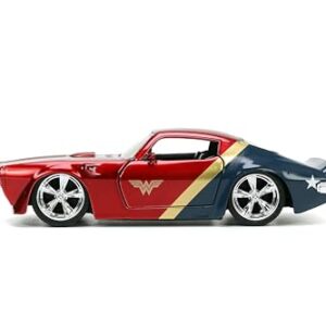 Jada Toys Wonder Woman 1:32 1972 Pontiac Firebird Die-cast Car w/ 1.65" Wonder Woman Figure