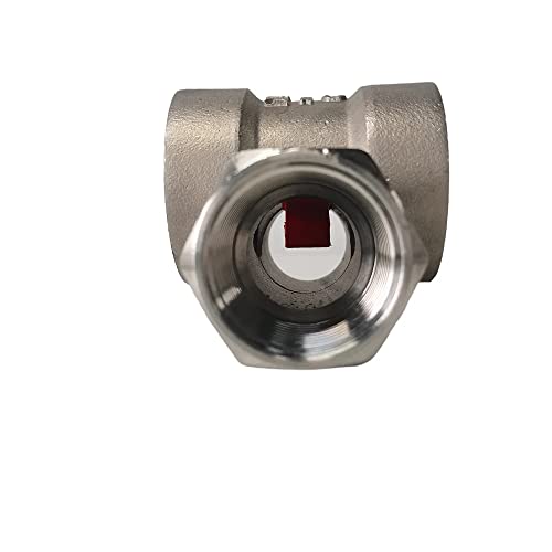 1/4" 3/8" 1/2" 3/4" 1" 1-1/2" 2" BSPT Female 304 Stainless Window Sight Glass Flow Indicator With Impeller (1/2" DN15)