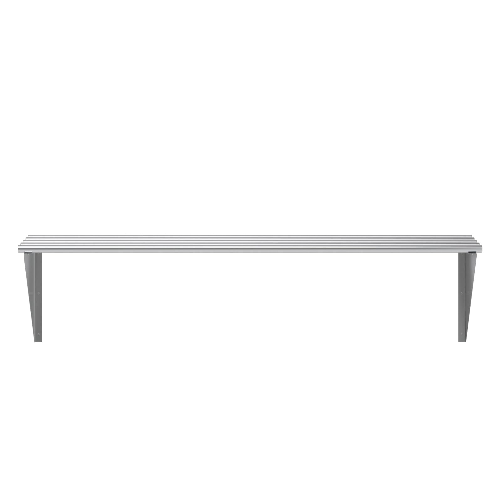 AmGood 60" Long X 18" Deep Stainless Steel Tubular Wall Shelf | NSF Certified | Appliance & Equipment Metal Shelving | Kitchen, Restaurant, Garage, Laundry, Utility Room