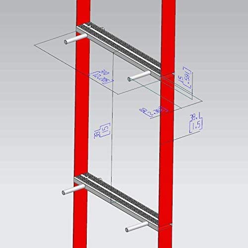 Fire Escape Ladder 3 Story 24ft (8 m) | Mounting Anchors Included | Rope Ladder Fire Escape for Homes 3rd Floor | Portable, Foldable & Compact | Emergency Escape Ladder Suitable for Balcony & Windows