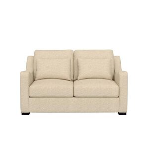 Hillsdale York Modern Upholstered Loveseat Fabric Sofa, Sand