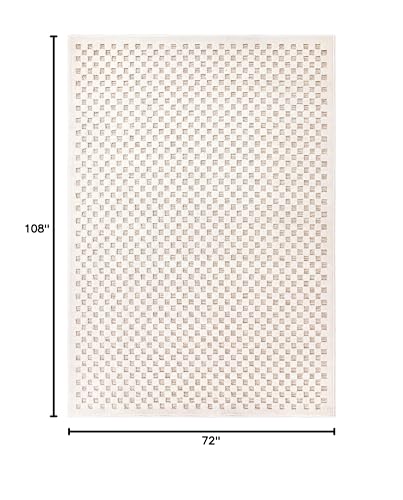 Simply Southern Cottage Lecompte Area Rug, 6' x 9', Beige