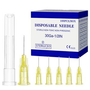 penacul 30 gauge 1/2 inch 13mm sterile disposable needle,pack of 100