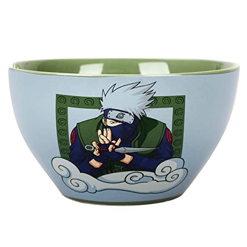 Bioworld Naruto Kakashi 20 oz Ramen Bowl With Chopsticks