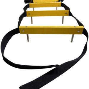 Fire Escape Ladder 3 Story 24ft (8 m) | Mounting Anchors Included | Rope Ladder Fire Escape for Homes 3rd Floor | Portable, Foldable & Compact | Emergency Escape Ladder Suitable for Balcony & Windows